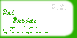 pal marjai business card